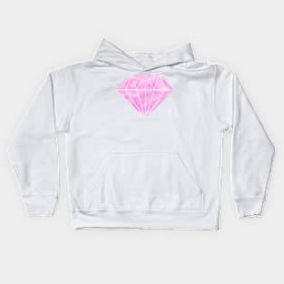 Bright Pink Diamond Kids Hoodie